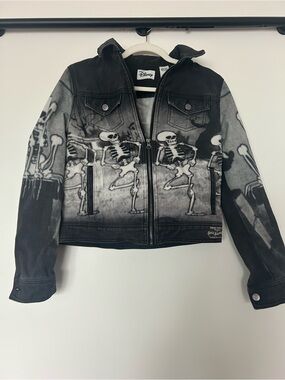 Disney Parks The Skeleton Dance Silly Symphony small denim jacket